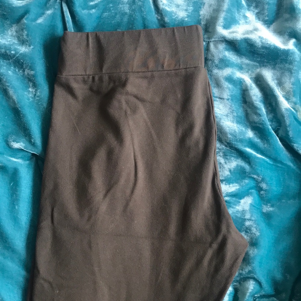 Olive Green Leggings (Sz S)